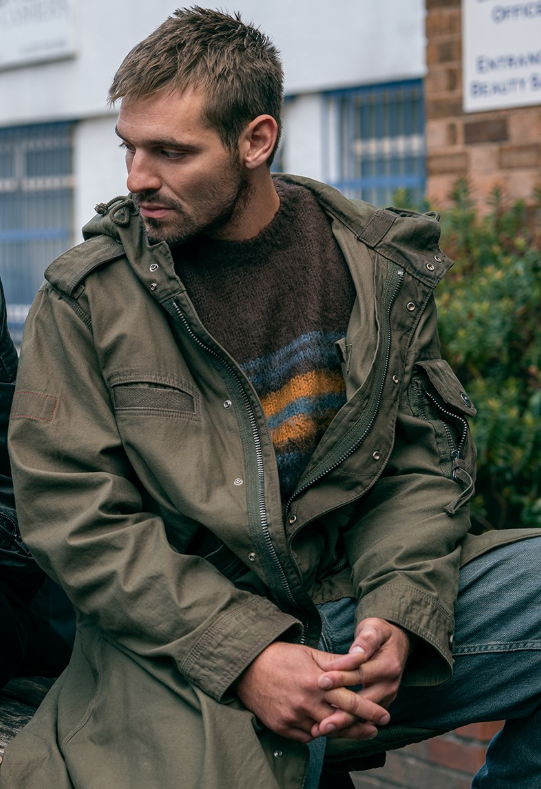 Fightland Tyler Conti Green Cotton Jacket - Image 1